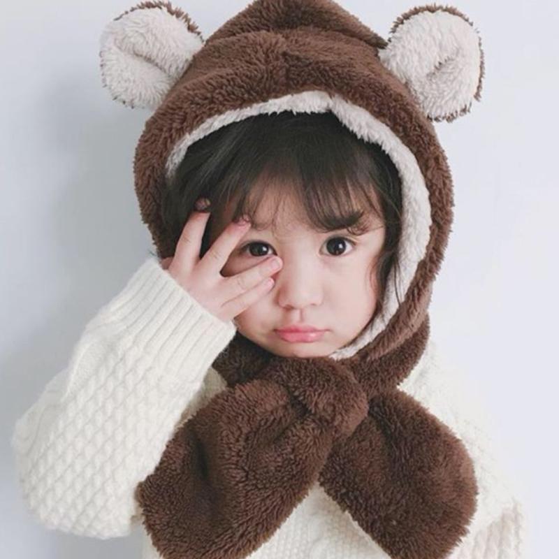 

Hats Caps & High Quality Children's Ear Protection Hat Kids Infant Double Layer Thick Warm Plush Baby Simple Cute Solid Color LC234, Color1