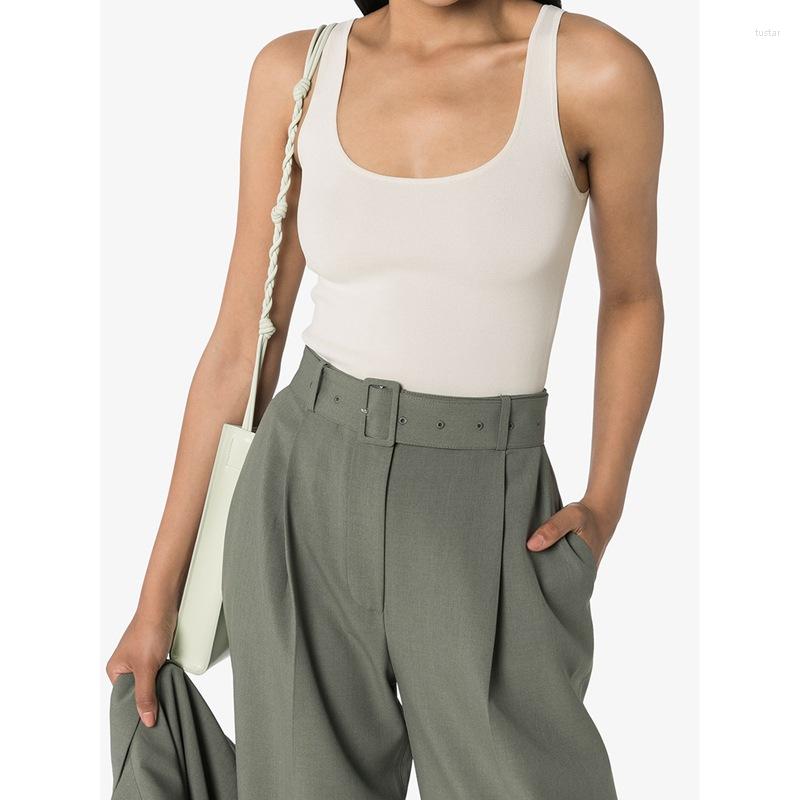 

Women's Tanks Women Knitted Sling Vest 2023 Summer Ladies Sleeveless Slim Suspender Camis Tank Tops Camisole, White