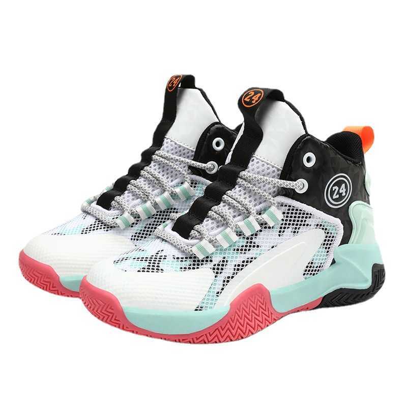 

Chil1en's Basketball Shoes 2023 Spring and Autumn New Korean Boys' Mid-top Sneakers Anti-skid Mid-top Boys' Running Shoes, Sky blue