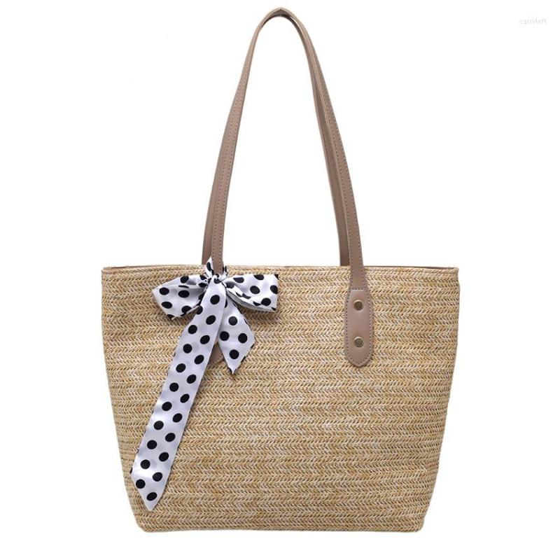 

Evening Bags Summer Handbags For Women Designer Luxury Straw Bag Bolso Grande Torby Na Zakupy Eco Beach Paja Fashion Sac De Voyage Tote, Beige