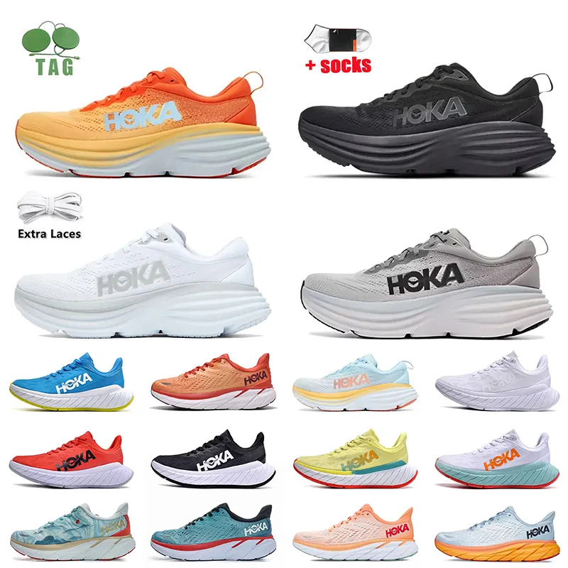 

Hoka Bondi 8 Hokas Shoe One One Carbon x 2 Running Shoes Clifton 8 Anthracite Castlerock Cloud SharkSkin Mist Women Mens Trainers Sneakers, Carbon x 2 (7)