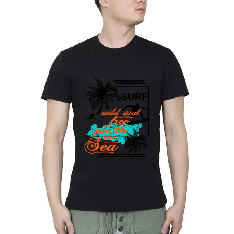

Men's T Shirts Surf And Board Fans Specialy The Sea Summer Casual Streetwear O Neck T-shirt, White