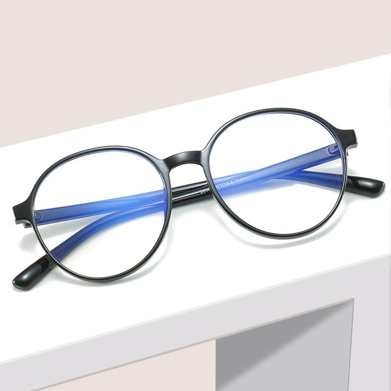 

Sunglasses Oversize Oval Rim Computer Glasses For Unisex Blue Light Blocking Eyeglass Clear PC Frame Non-Prescription Lens DEC889Sunglasses