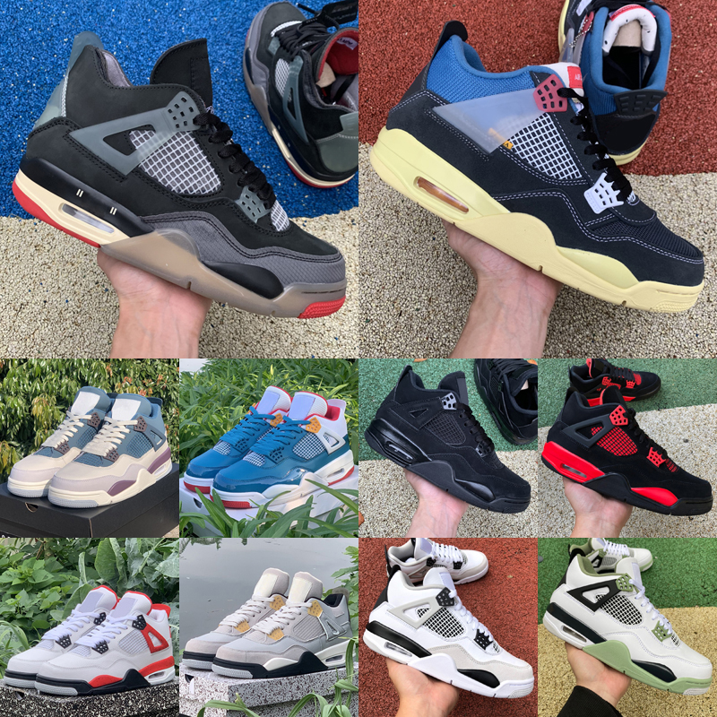 

Jumpman 4 Mens Basketball Shoes 4s Photon Dust Red Cement Canyon Purple Military Black University Blue Sail Oreo Neon Men Women Sneakers Trainers size 36-47, As photo 29