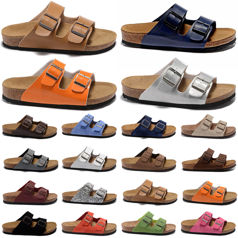 

sandals women slipper men slides waterfront brown leather sandal womens woodiness red orange blue grey green yellow Dark red mens shoes 35-46, #15