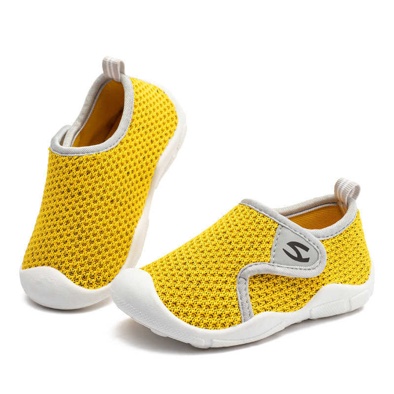 

Hobibear Kids' Shoes 1 Autumn New Kids' and Girls' Shoes Breathable Lightweight Walking Shoes Baotou Room, Black orange