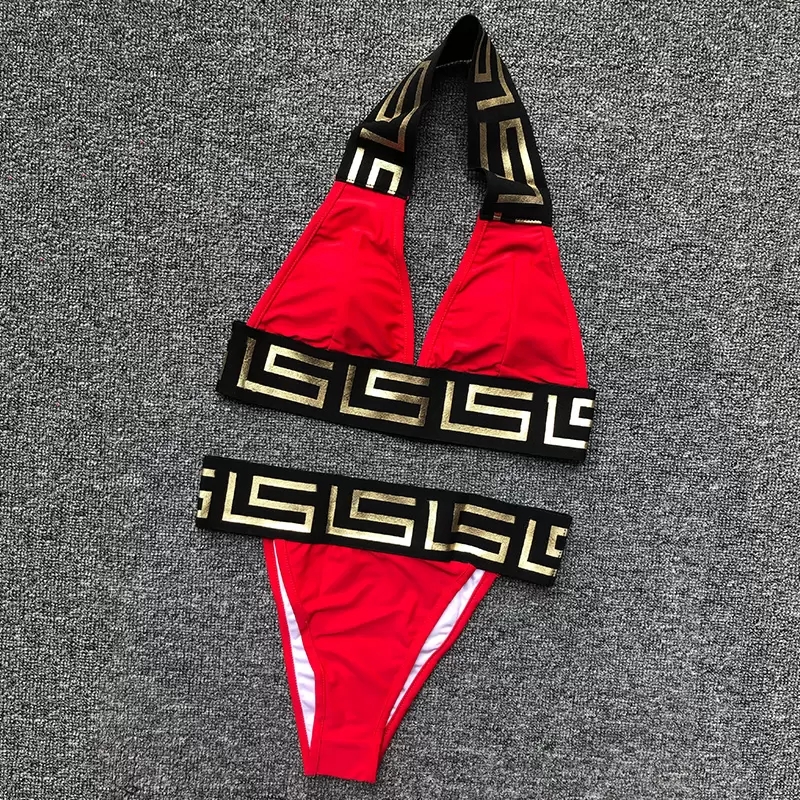 

23SS Bikinis Swimsuits Padded Push Women two-piece Swimwear Outdoor Beach Travel Vacation Bandage Bathing suit