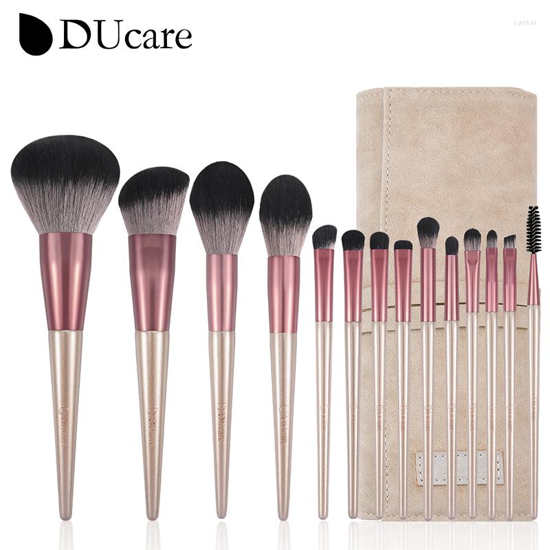 

Makeup Brushes DUcare 8-14Pc Set Face Eyeshadow Make Up Cosmetic Tools Eyebrow Blush Blending Brush With Bag Pinceaux Maquillage