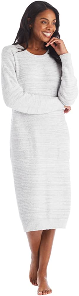 

Softies Marshmallow Crew Neck Lounger with Pockets for Women, Heather black