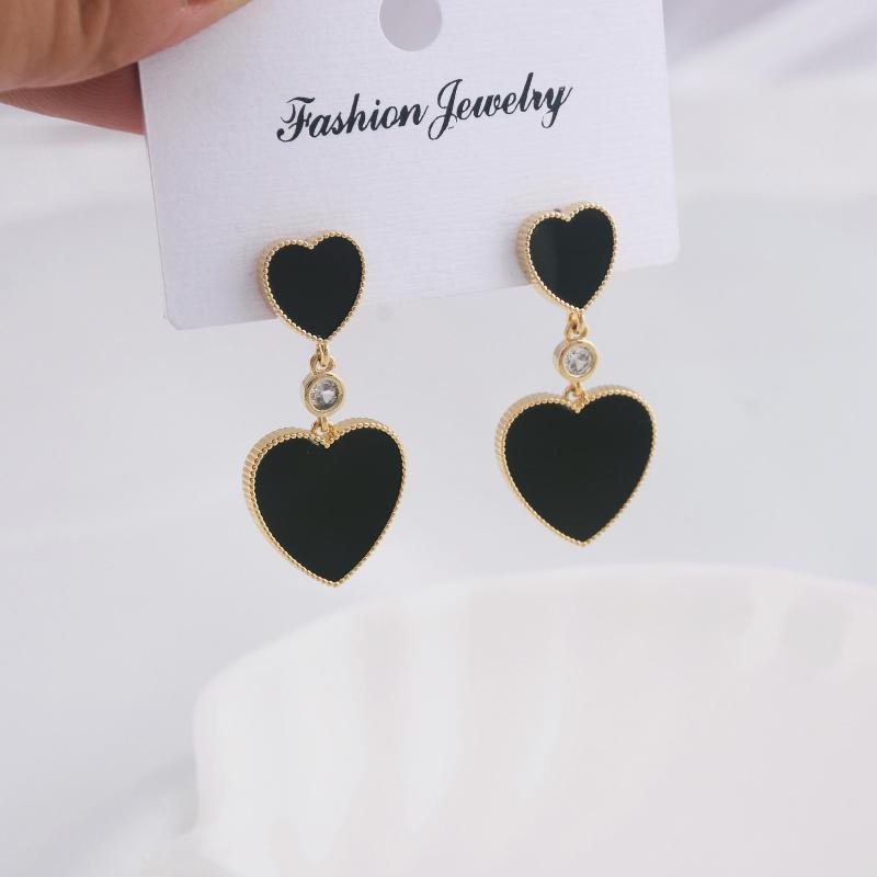 

Dangle Earrings Korean Fashion Love Ear Acupuncture Hypoallergenic Heart-shaped Pendant For Women Trend All-match Jewelry Birthday Gift