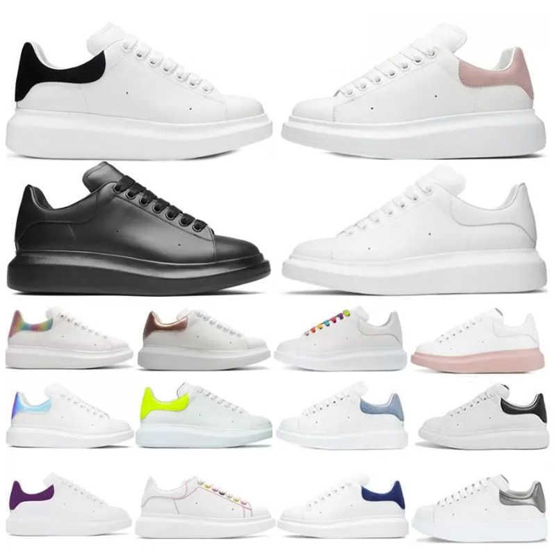 

NEW McQueens Designer Shoes Designer Woman Shoe Leather Lace Up Men Fashion Platform Oversized Sneakers White Black Mens Womens Luxury Ve iN, 10