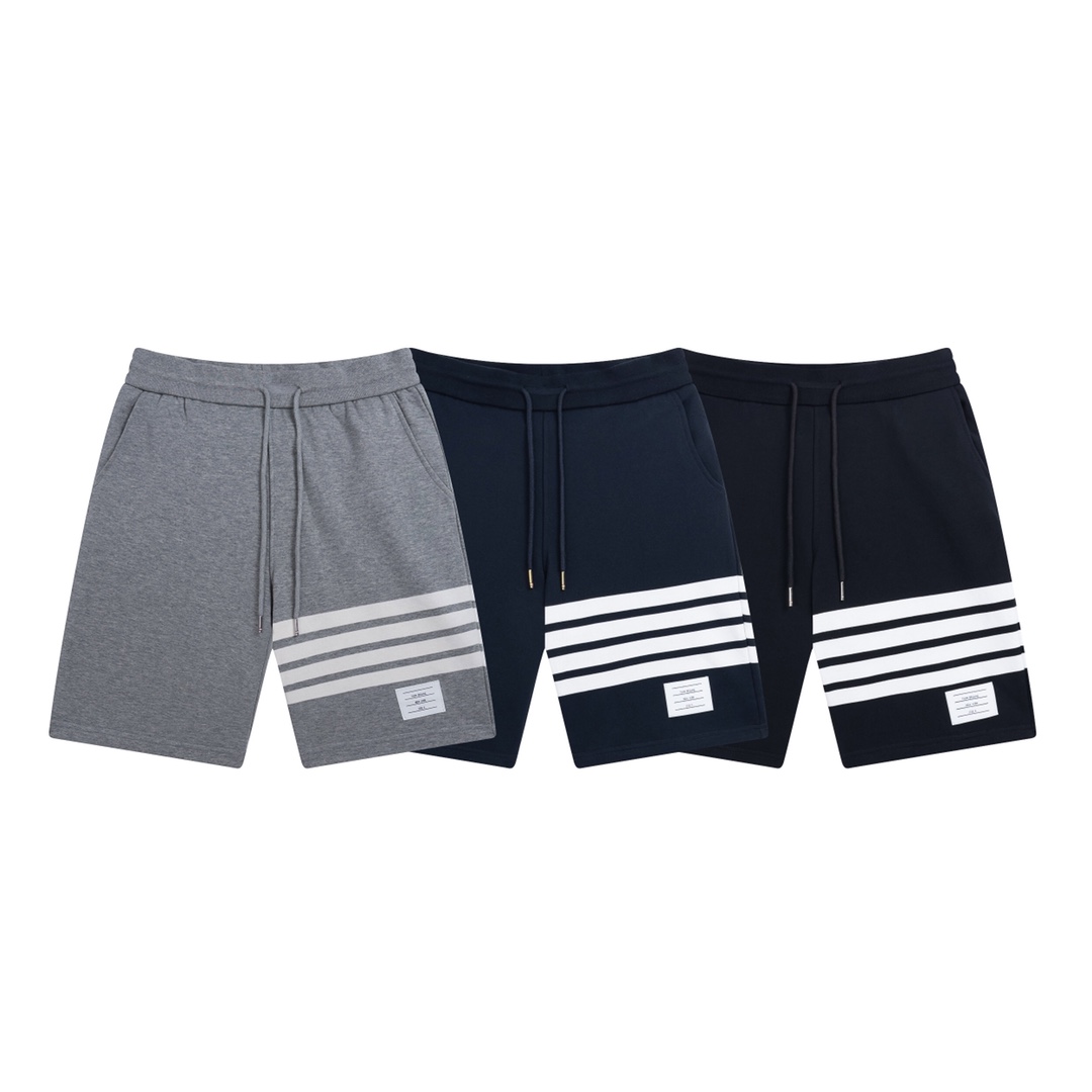 

Men's Designer Shorts Summer Shorts with Letter Stripe Cotton Pants Men's Casual Designer Shorts Athletic Shorts Jogger American Brand 3 colors black blue gray