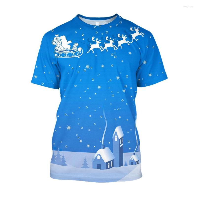 

Men' T Shirts Jumeast 3D Christmas Tree Printed Men T-shirts Cartoon Santa Graphic Streetwear Y2K Year Festival Clothes T-shirty, 03
