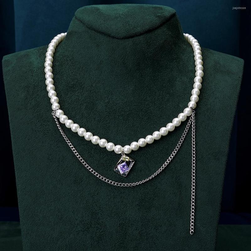 

Necklace Earrings Set TIRIM Trendy Pearl Women's Jewelry Cubic Zirconia Dubai Elegant Fold Wear Layered Party Girl Jewellry Accessories, Picture shown