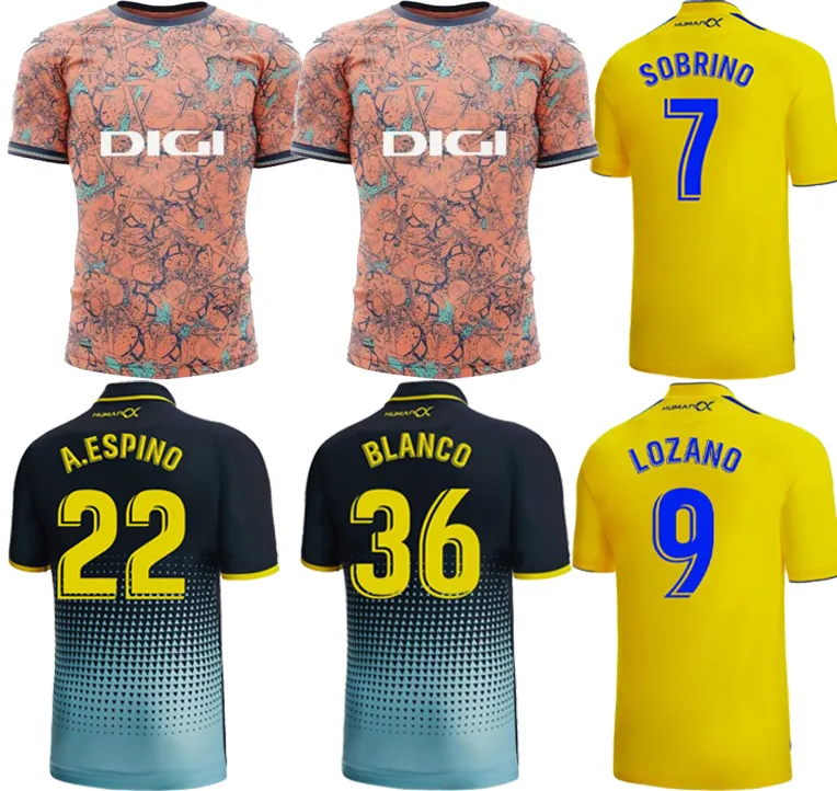 

Cadiz Carnaval Soccer Jerseys special LOZANO LUCAS MABIL FALI R. ALCARAZ ALARCON A. NEGREDO Home Away men Football Shirts 2022 2023, Yellow