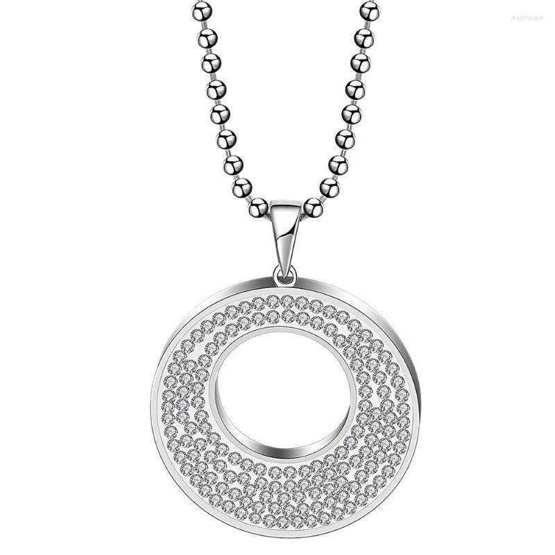 

Pendant Necklaces 316 Stainless Steel Crystal Fashion For Women 2023