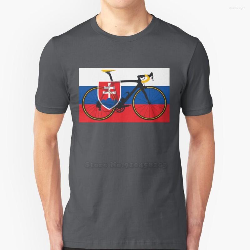 

Men's T Shirts Bike Flag Slovakia ( Big - Highlight ) Shirt Summer Fashion Casual Cotton Round Neck 100 Top Most Cool, Mtee-moss green