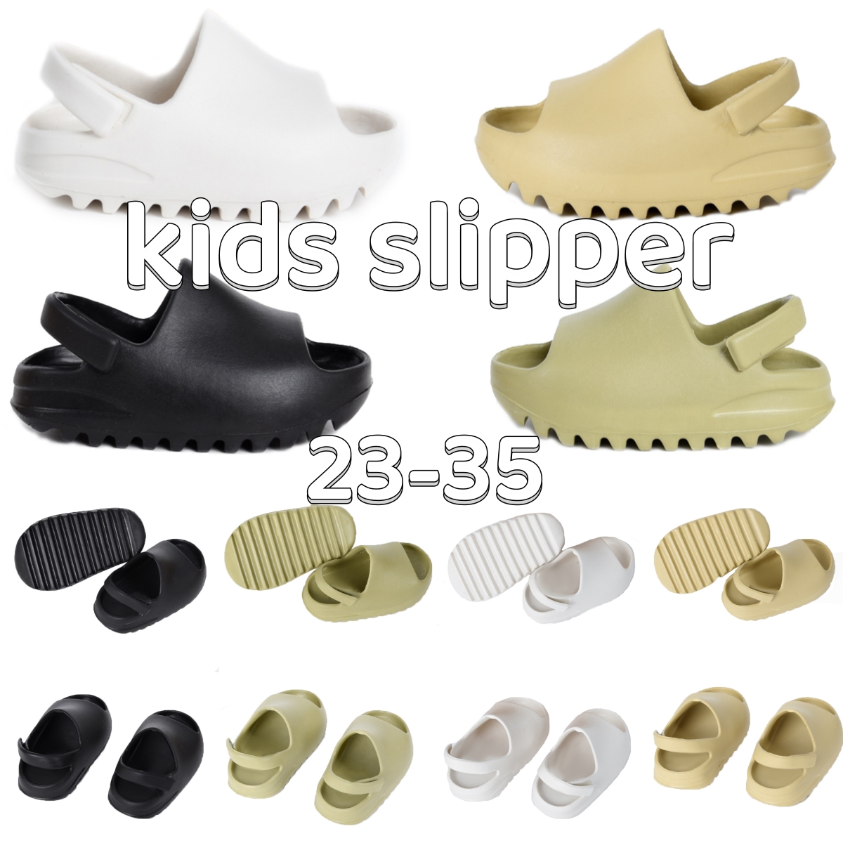 

kids Toddlers runner slippers Sandals shoe baby EVA shoe boys girls designer antiskid sneakers Slides Infants Childrens Desert shoes BoOdZR#, Yellow