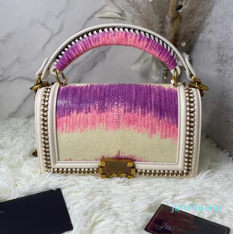 

2023 Famous new lady bag fashion handbag triomphe delicate cowhide 87 bag high sense messenger envelope carry Purse clutch crossbody shouler, Green