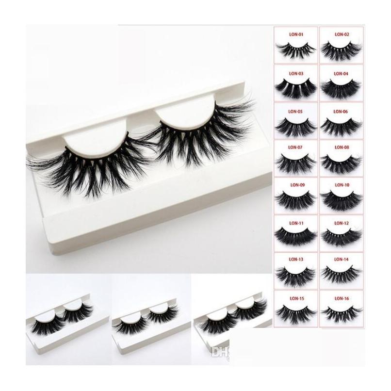 

False Eyelashes 44 Styles 5D Mink Hair 25Mm Thick Long Messy Cross Eye Lashes Extension Makeup Tools Drop Delivery Health Beauty Eyes Dhkrb
