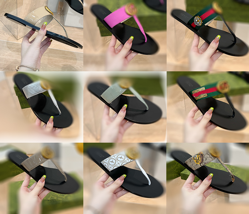 

Men red blue web slippers Summer Rubber bottom woman shoe beach Slides letter Flat heel designer shoes sandals Metal button Lazy lady Loafers Flip flops brand