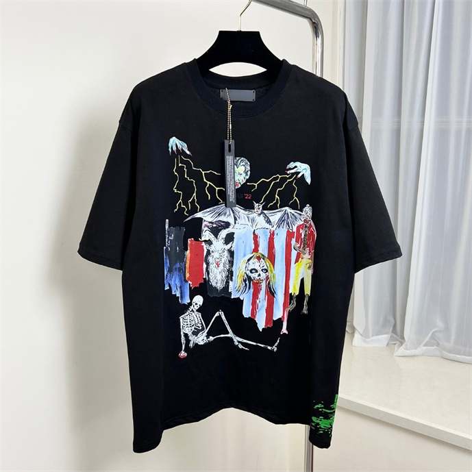 

1 Mens design T-shirt Spring Summer Color Sleeves Tees Vacation Short Sleeve Casual Letters Printing Tops Size range #21