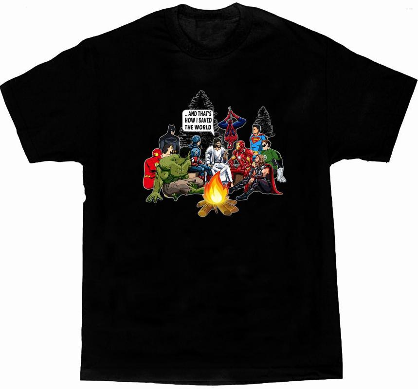 

Men' T Shirts Jesus And Superheroes How To Save The World T-Shirt. Summer Cotton Short Sleeve O-Neck Men' Shirt -3XL, Black