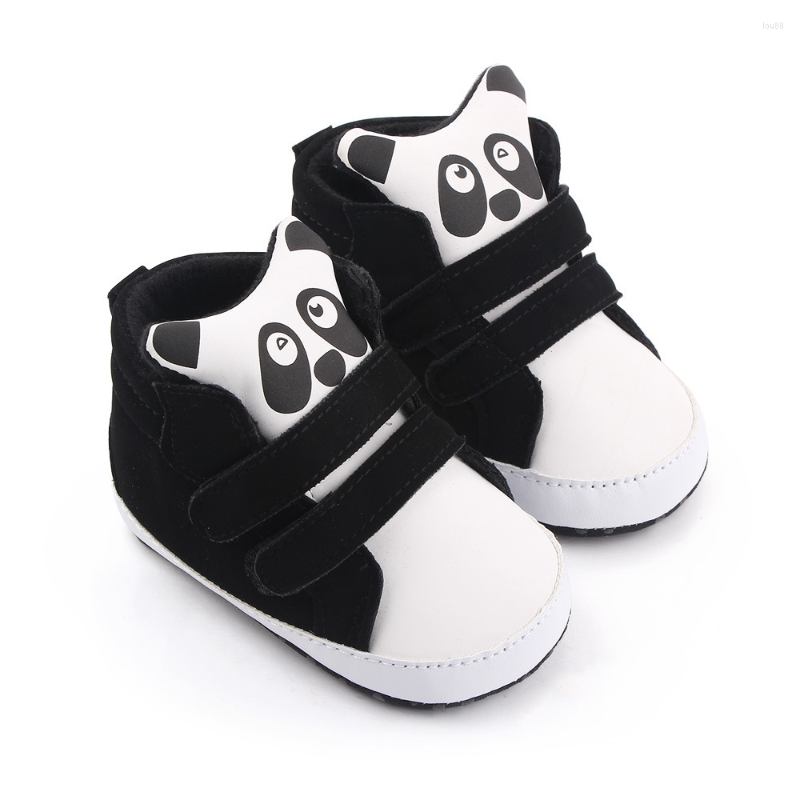 

First Walkers Born Baby Boy Girl Shoes Bear Animal Anti-Slip Soft Sole Walker Infant Warm High Top Cotton Boots, Blue bear