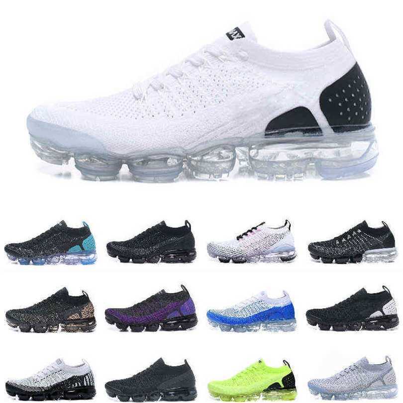 

Slippers TOP Quality 2022 Vapores Fly knit Running Shoes Mens Womens air Moc 2.0 Triple Black White Orca Cheetah Thunder Dark Grey Chrome Gym Racer Blue Sneakers, G037