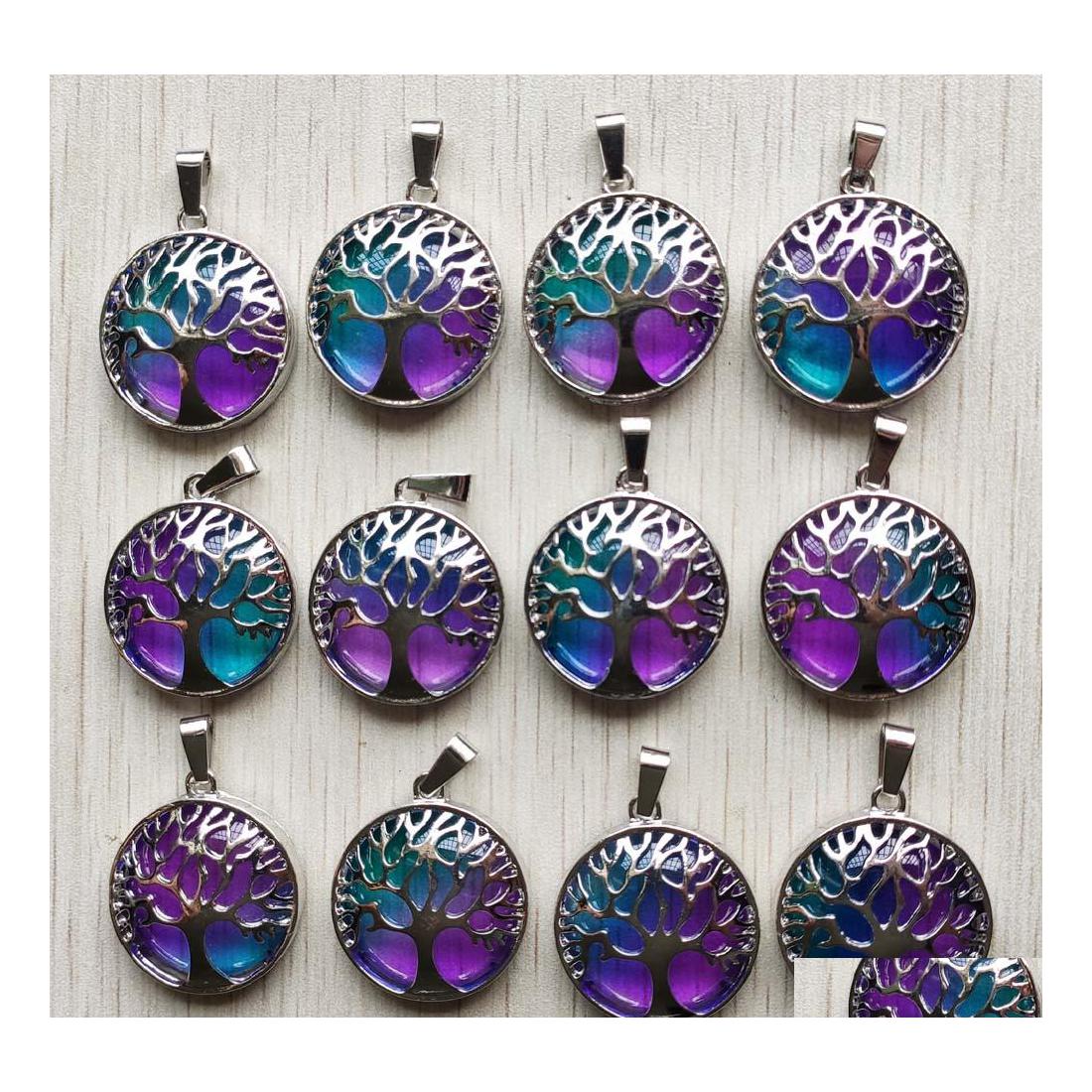 

Charms Fashion Colorfl Glass Alloy Tree Of Life Pendants For Jewelry Diy Necklace Accessories Marking Ffshop2001 Drop Delivery Findi Dhoma