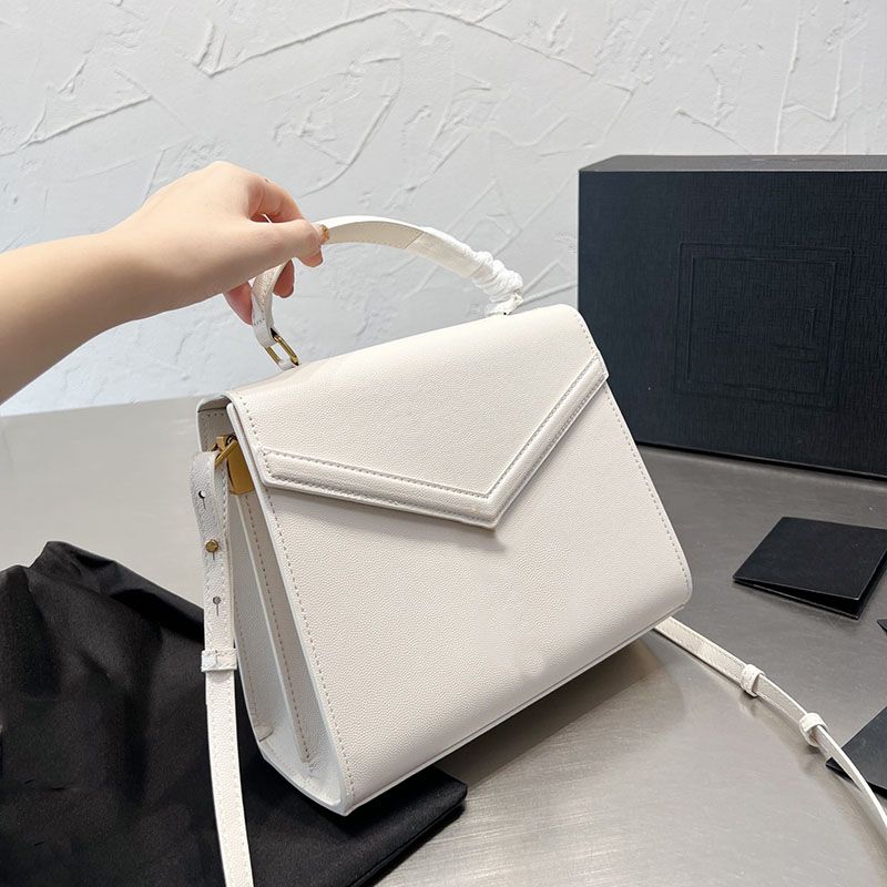 

Evening Bags Designer Medium Handle Bag bum bags In Grain De Poudre Embossed Leather Shoulder bag, 24.5x20x11.5cm