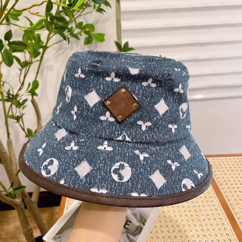 

Denim Bucket Hat Designer Cap Casual Luxury Unisex Caps Women Mens Hats Beach Cool Casquette Fitted Cap Men Beanie Sobreros Cowboy 2023