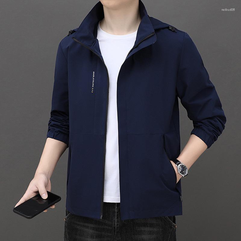 

Men's Jackets Spring Autumn Men's Jacket Fashion Coats Stand Collar Bomber Brands Loose Leisure Outerwear Hoodies, 2 black