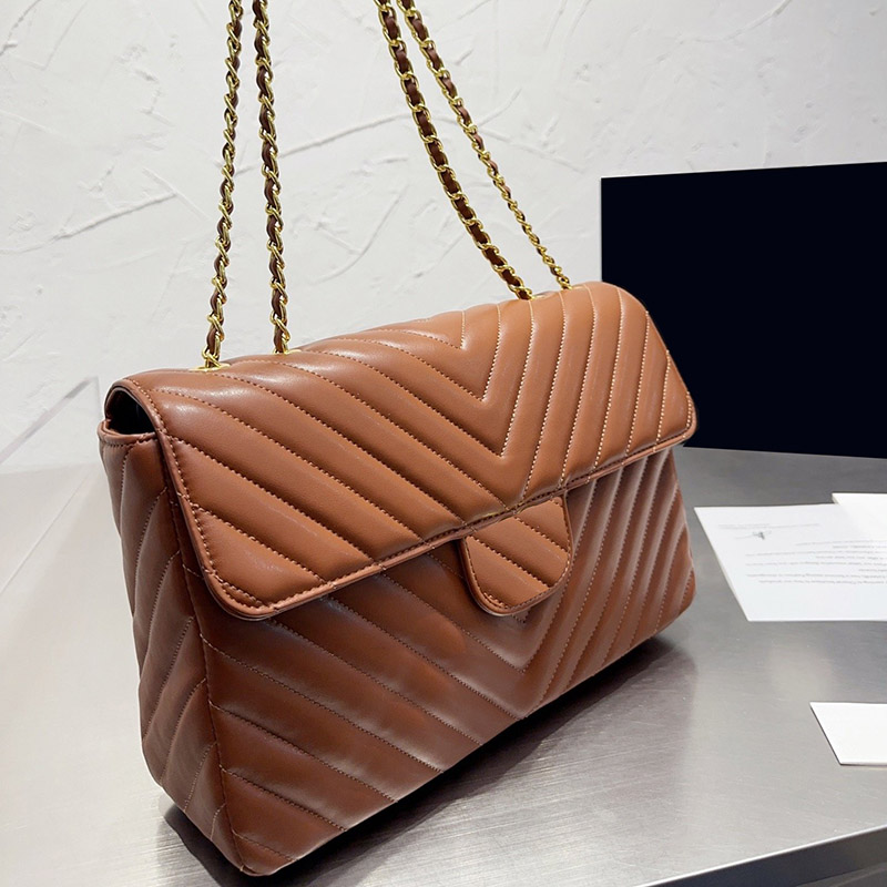 

bags totes handbag designer bag women classic imitation brand stitching large-capacity striped chain shoulder bag Versatile commuting party dinner wallet, Color1