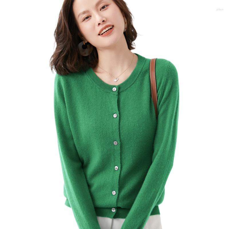 

Women's Knits Vintage Fashion Women Knitted Cardigan Elegant Autumn Spring Fine Design High Quality Lady Sweater A10
