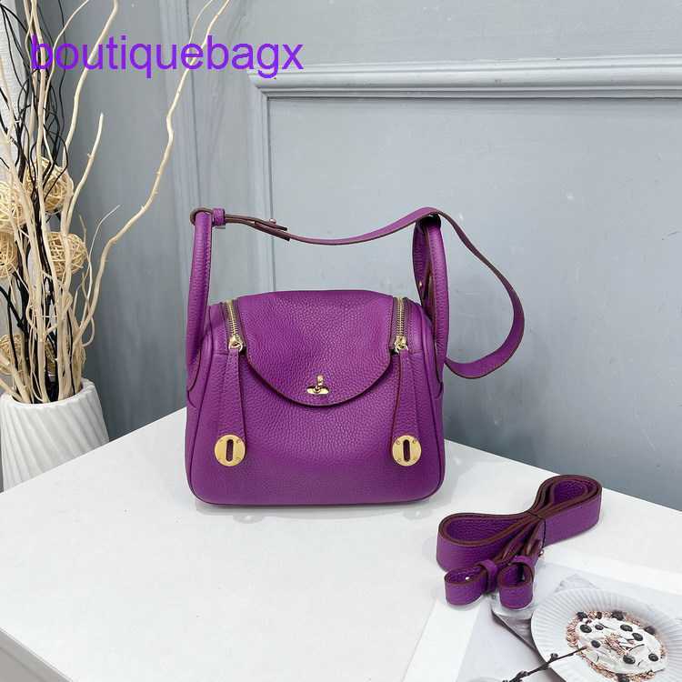 

Designer Lindi Bags H ermes on sale 2023 new h family shrunken leather head layer cow bag doctor medicine box portable shoulder women'sHave Real Logo, Yellow7