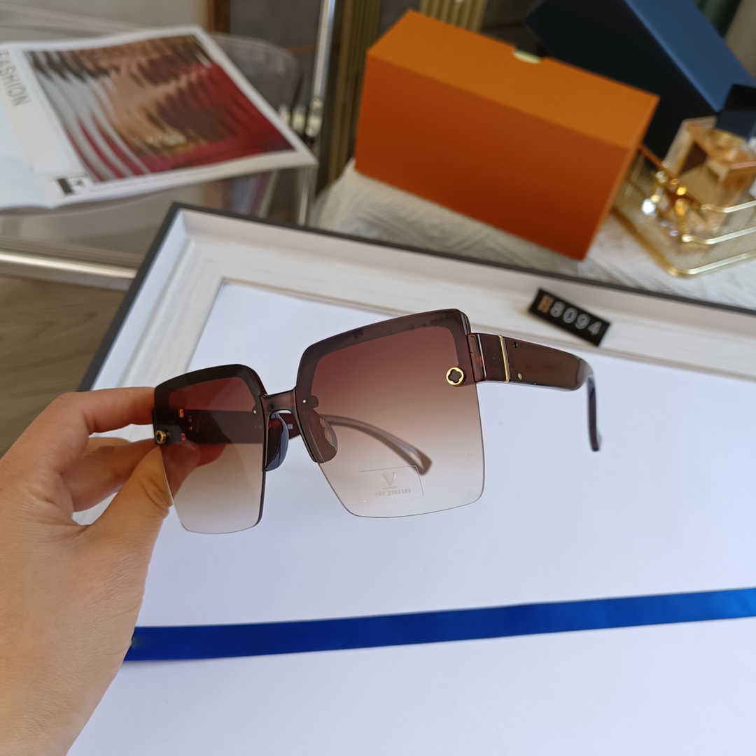 

Retro Eyeglasses Designer sunglasses Man Classic Pair Eyewear Half Frame Luxury Cool Casual Beach Fashion Driving Adumbral With Box