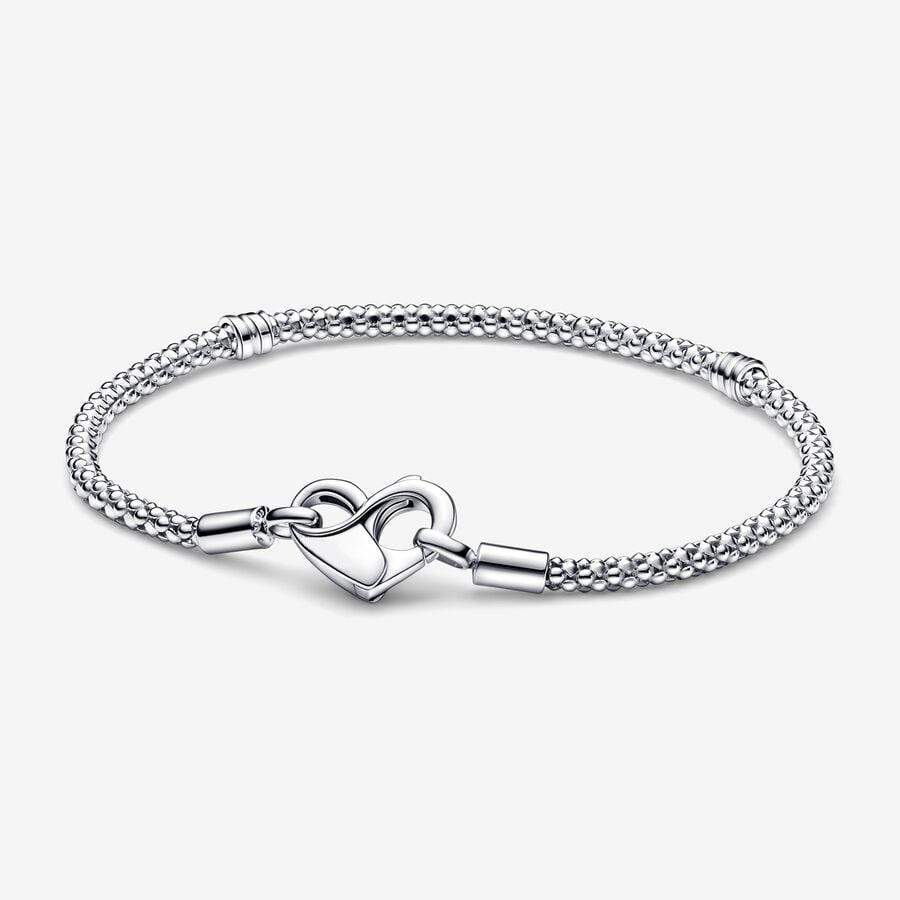 

Charm Bracelets 100% 925 Sterling Silver Moments Studded Chain Bracelet Fit Authentic European Dangle Charm For Women Fashion Wedding Jewelry