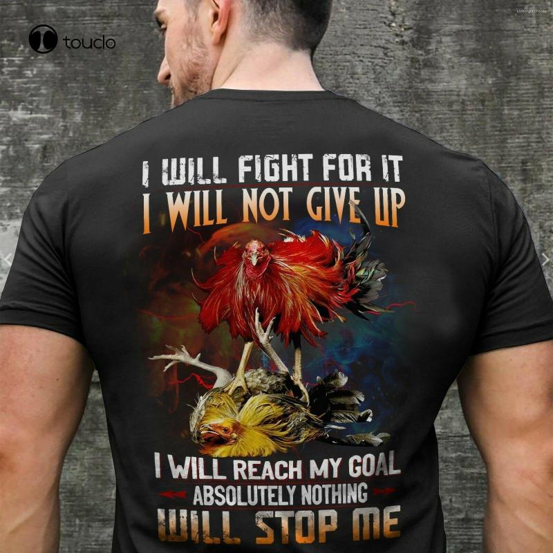 

Men's T Shirts Rooster-I Will Fight Funny T-Shirt S-3Xl, Gray