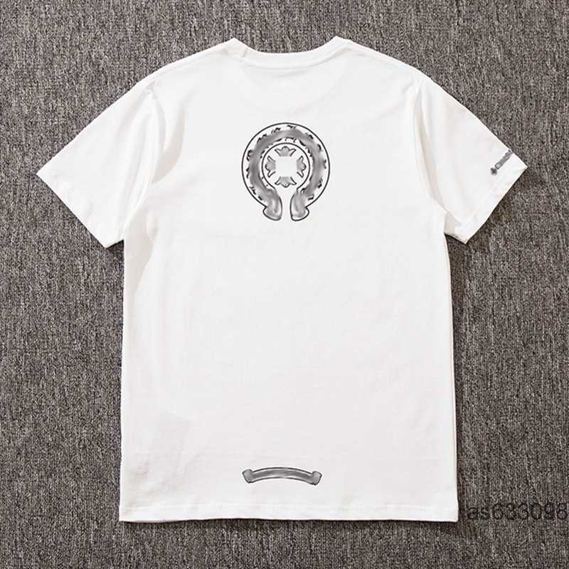 

Men' Luxury Fashion t Shirt Ch Brand Designer Tops Tees Women Heart Sanskrit Letter Couple T-shirt Sweatshirt Horseshoe Chromes, 22