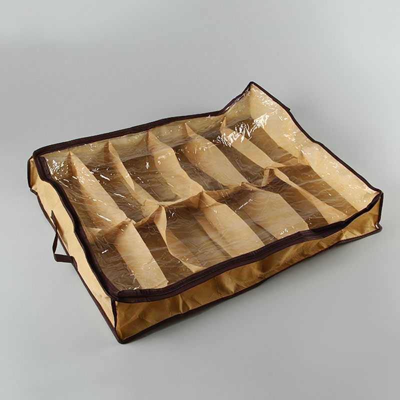 

Storage Boxes Bins Reusable Shoes Storage Organizer Holder Container Home Under Bed Dustproof Bag Closet Box Bag Large Capacity Anti Moisture Bag Z0220, Sky blue