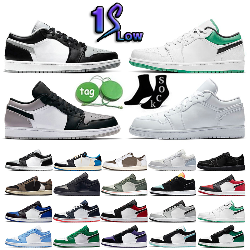 

Basketball shoes Men women Jumpman 1 1s Low retro UNC University blue hyper royal Drak mocha light smoky grey pine green shadow Outdoor casual shoes sports sneakers