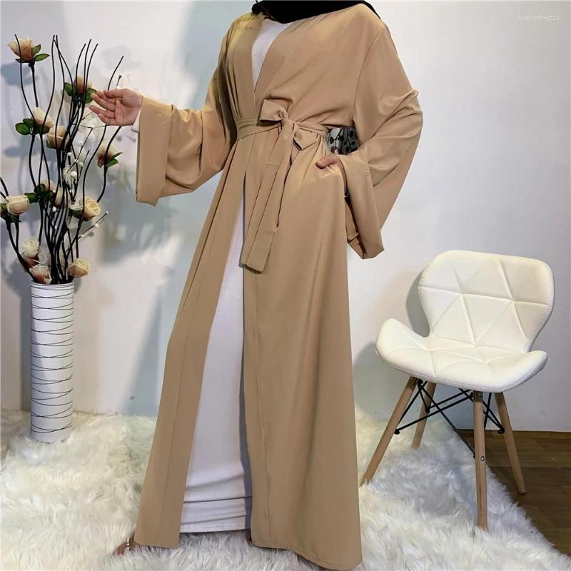 

Ethnic Clothing Latest Plain Simple Front Open Abaya Dubai Kaftan Cardigan Muslim For Women Robe Africaine Femme Caftan Turkish Islam