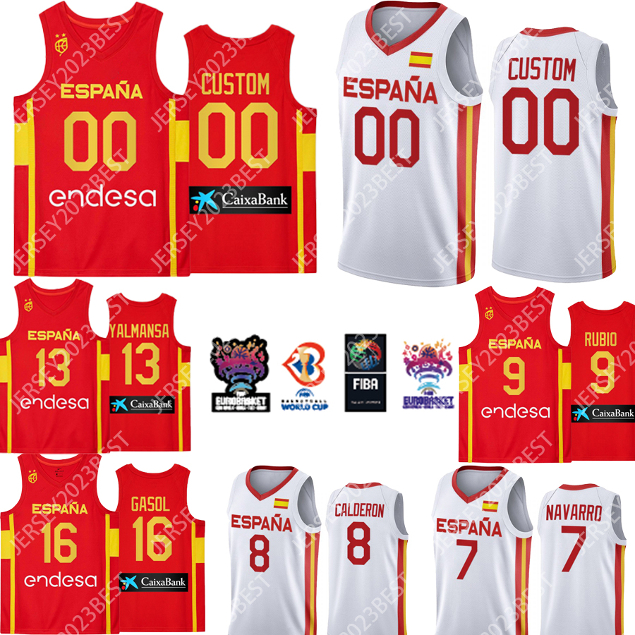 

Custom Spain National Team Espana 14 Wears Euro Basket Basketball Jersey Willy Hernangomez Jersey Lorenzo Brown 16 7 Jaime Fernandez 2 2023 college Basketball, Multi