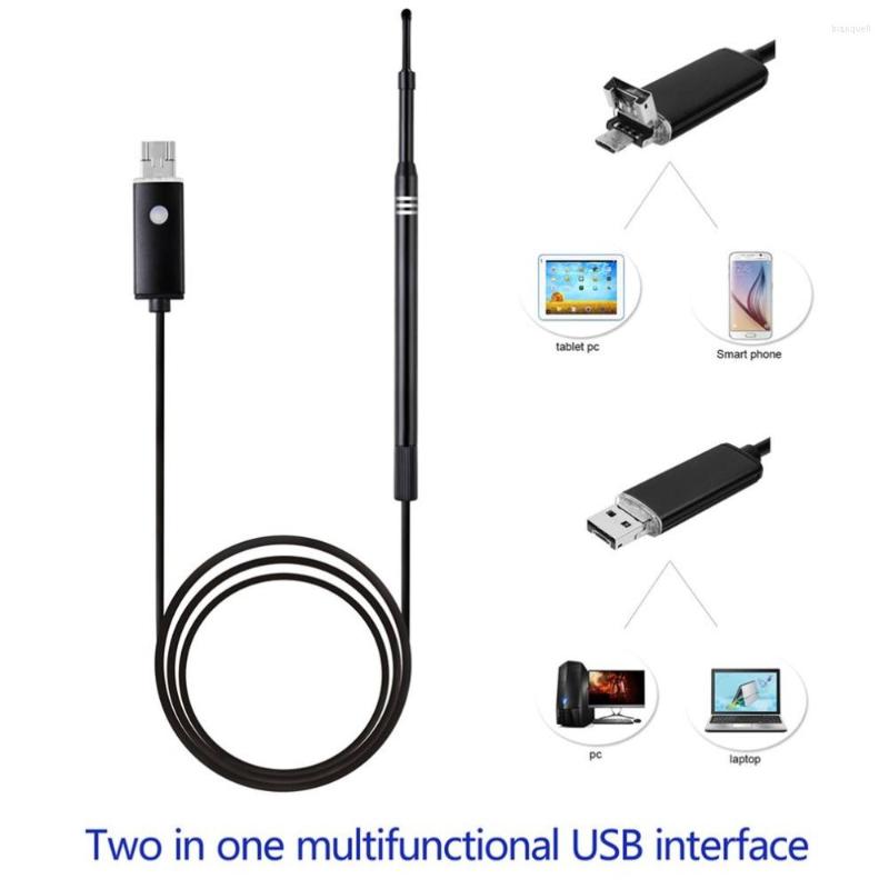

2-in-1/USB Ear Nose Throat Endoscope 6LED 3 Gears Brightness Adjustment Cleaning Tool Waterproof Spoon Earpick Care