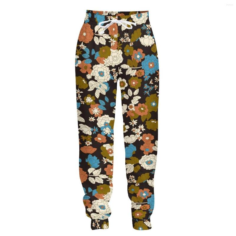 

Men' Pants Jumeast Jogger Casual Sweatpants Baggy Mens Vintage Cartoon Flowers Print Straight For Men Unisex Tracksuit Trousers, Silver