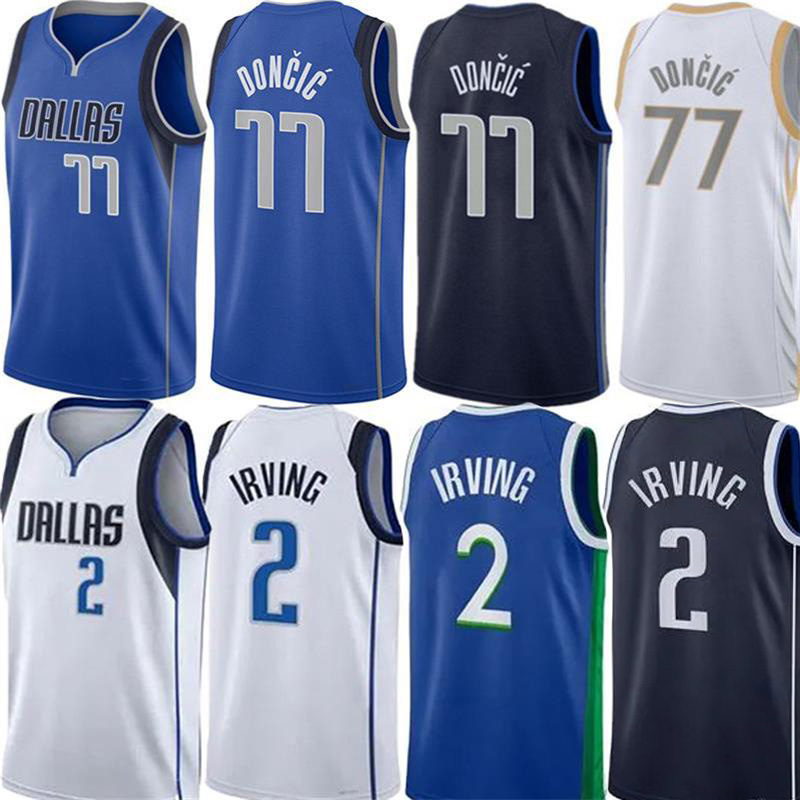 

DAL Luka 77 DDoncic Basketball Jerseys Kyrie 11 Irving Maverick Nowitzki Tim Hardaway Christian Wood Powell Kleber Josh Green Custom City Jersey edition wear, Colour 3