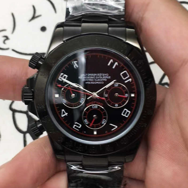 

Wristwatches Luxury Custom Bling Iced Out Watches White Gold Plated Moiss anite Diamond Watchess 5A high quality replication Mechanical 0EH3, Electric black surface