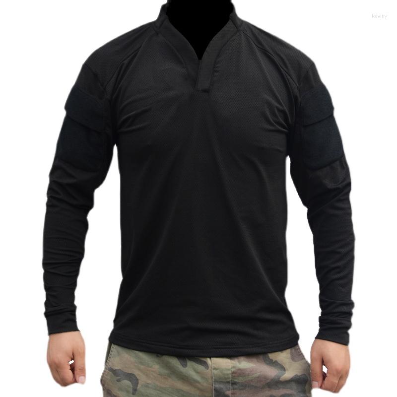 

Men's T Shirts NL122 VS SHIRT Tactical CAG T-shirt Outdoor Military Fans Quick-drying Long Sleeves, Bk