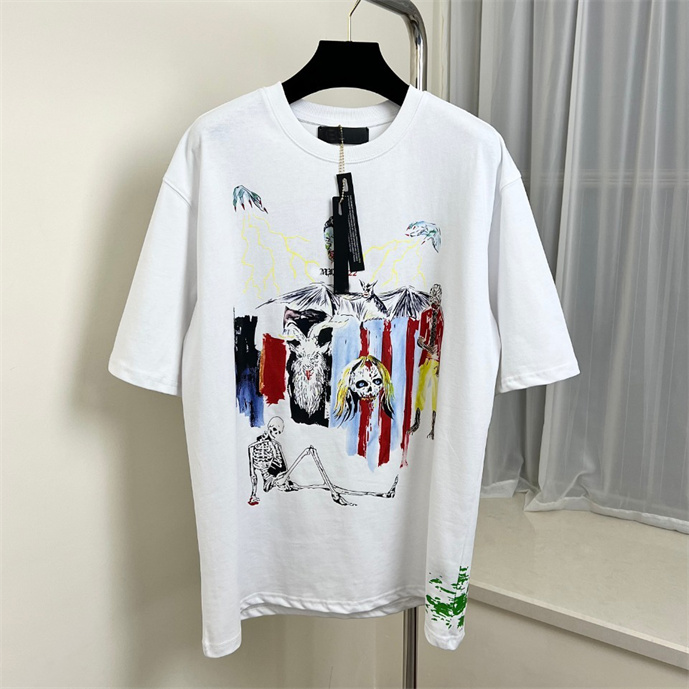 

1 Mens design T-shirt Spring Summer Color Sleeves Tees Vacation Short Sleeve Casual Letters Printing Tops Size range #20